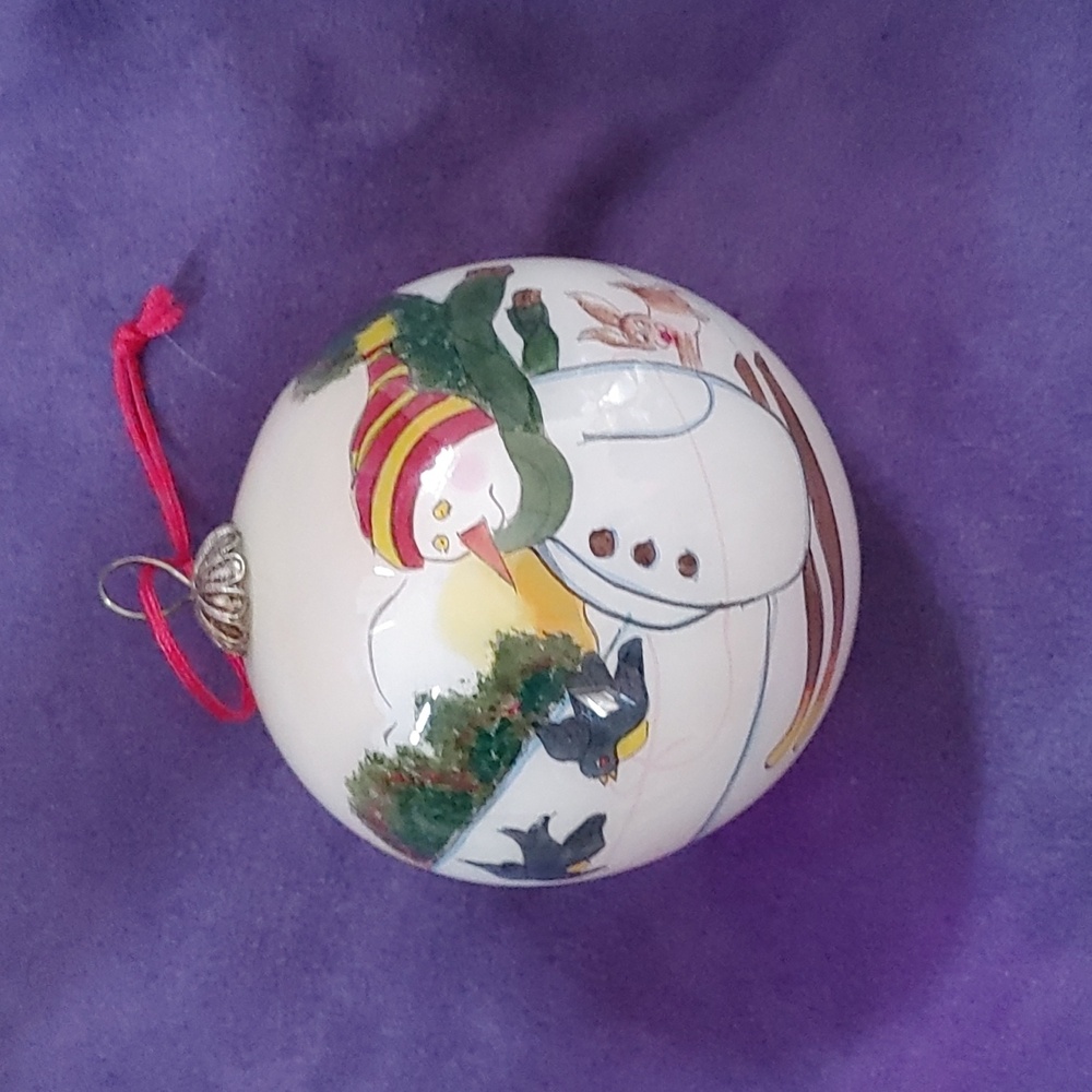 Snowman Christmas ball
